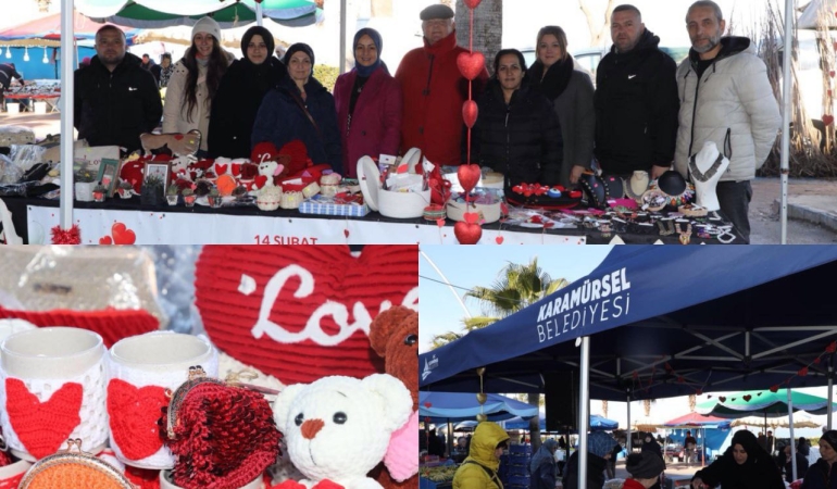 KARMEK Sevgililer Günü El Emeği Standı Büyük İlgi Gördü