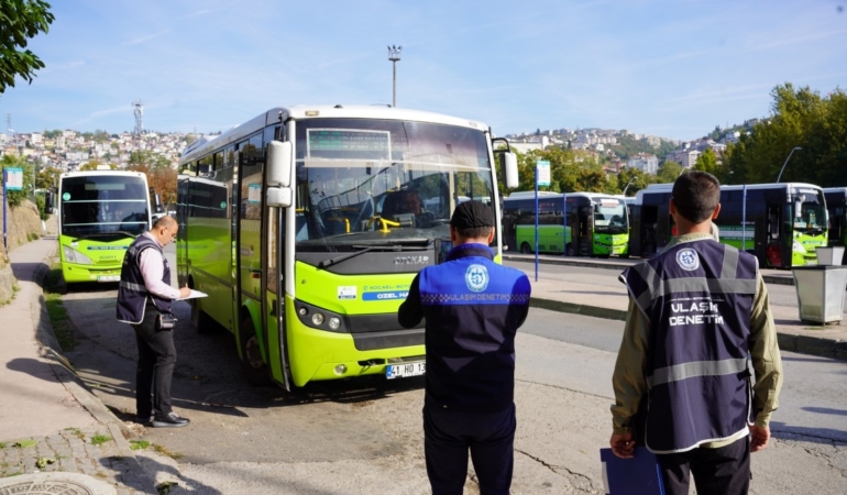 Toplu taşımada 120 araca sıkı denetim