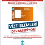 İndirimli Kocaelikart vize işlemlerinde son tarih 1 Ocak