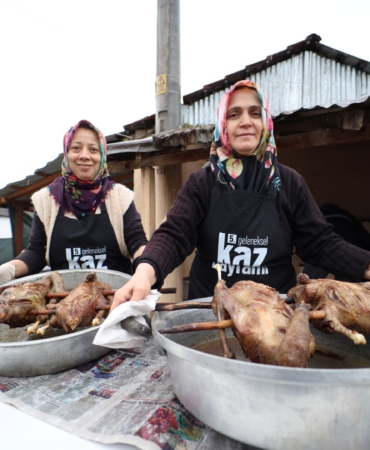 Eseler Köyü'nde Kaz Bayramı öncesi imece bereketi (18)