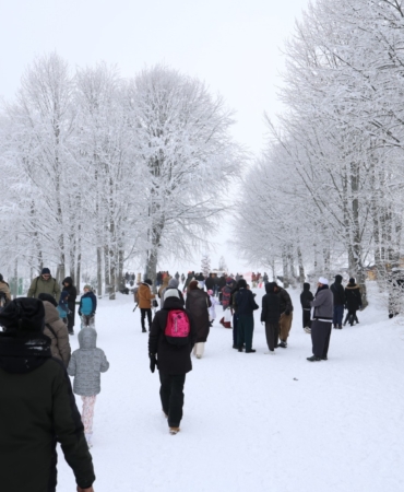 Kuzuyayla'da kar keyfi kış masalına dönüştü (2)