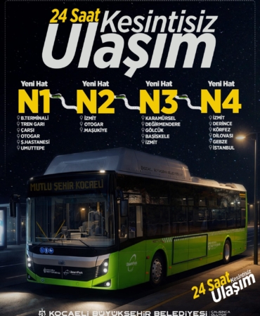 Kocaeli'de ulaşım artık 24 saat (10)