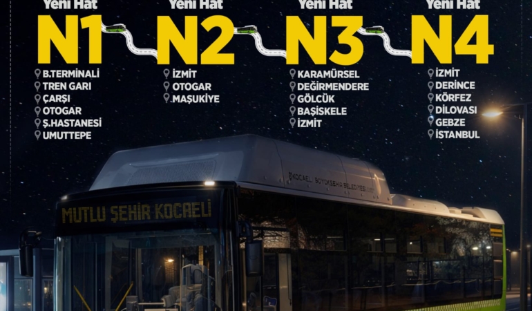 Kocaeli'de ulaşım artık 24 saat (10)