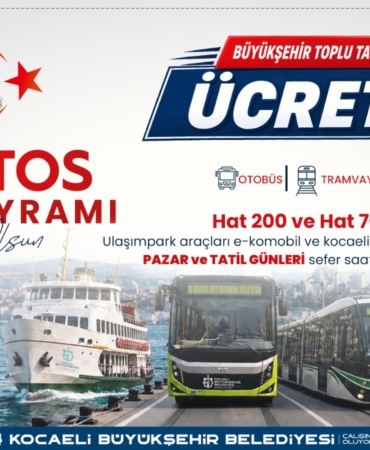 Zafer Bayramı’nda Kocaeli’de ulaşım ücretsiz (2)