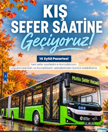 Toplu ulaşımda kış tarifesine geçiliyor