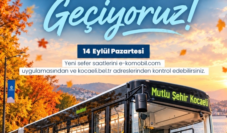 Toplu ulaşımda kış tarifesine geçiliyor