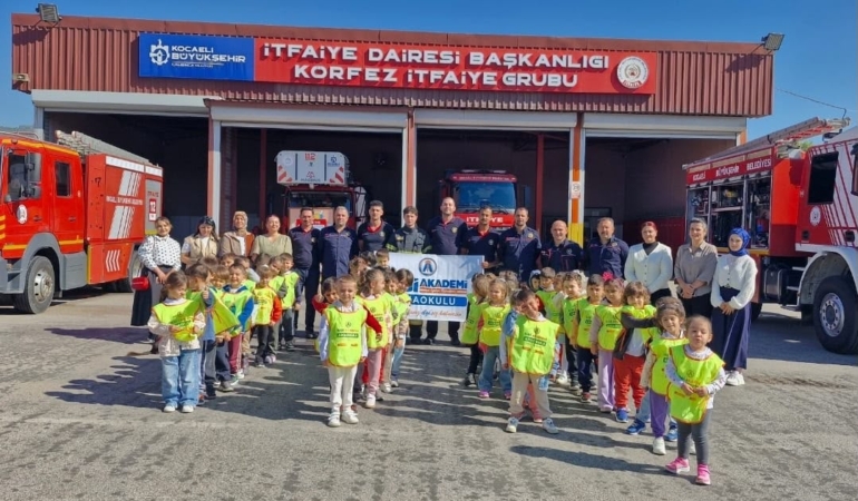 Minikler itfaiyeyi yakından tanıdı
