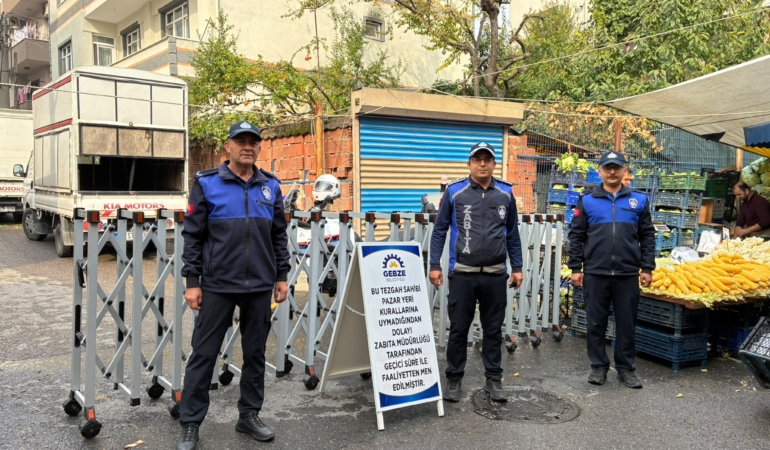 Gebze Zabıtasından Pazar Yerlerinde Denetim